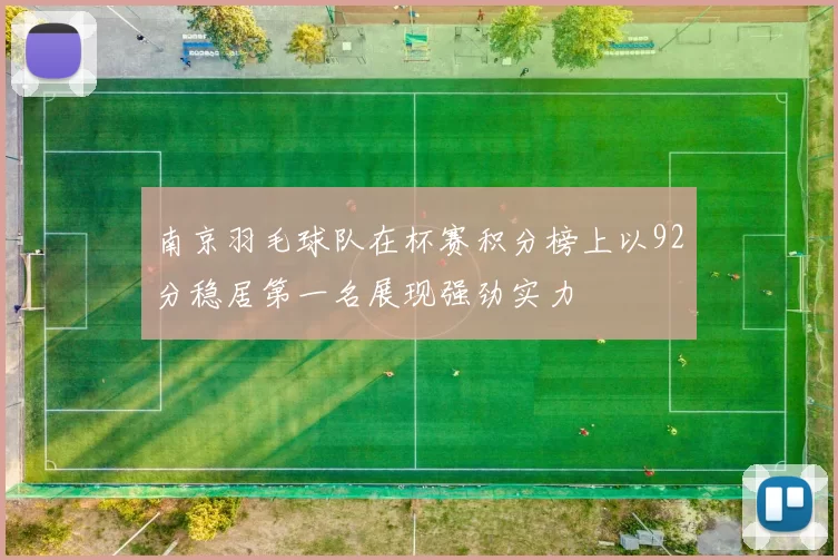 南京羽毛球队在杯赛积分榜上以92分稳居第一名展现强劲实力